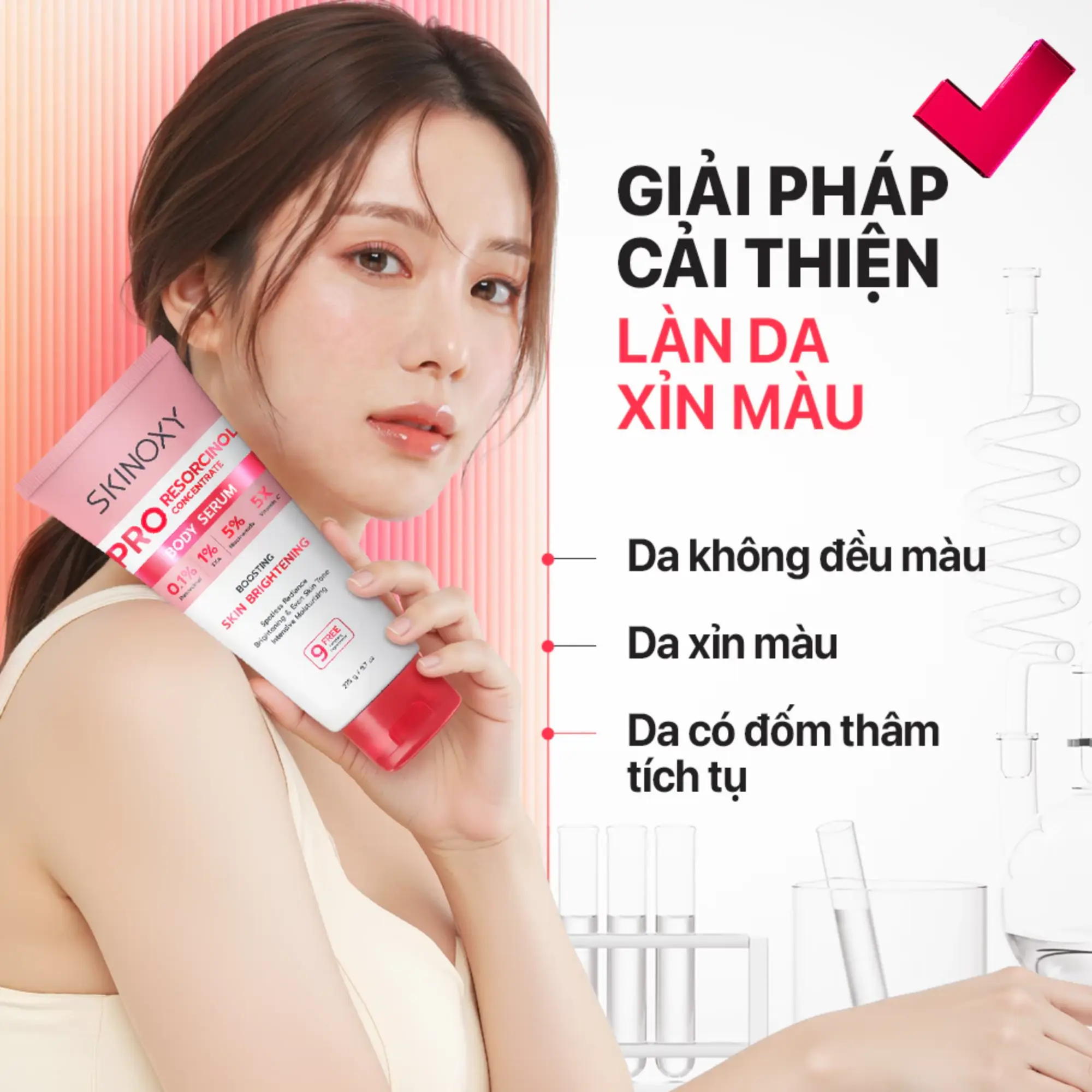 dưỡng thể trắng da skinoxy
