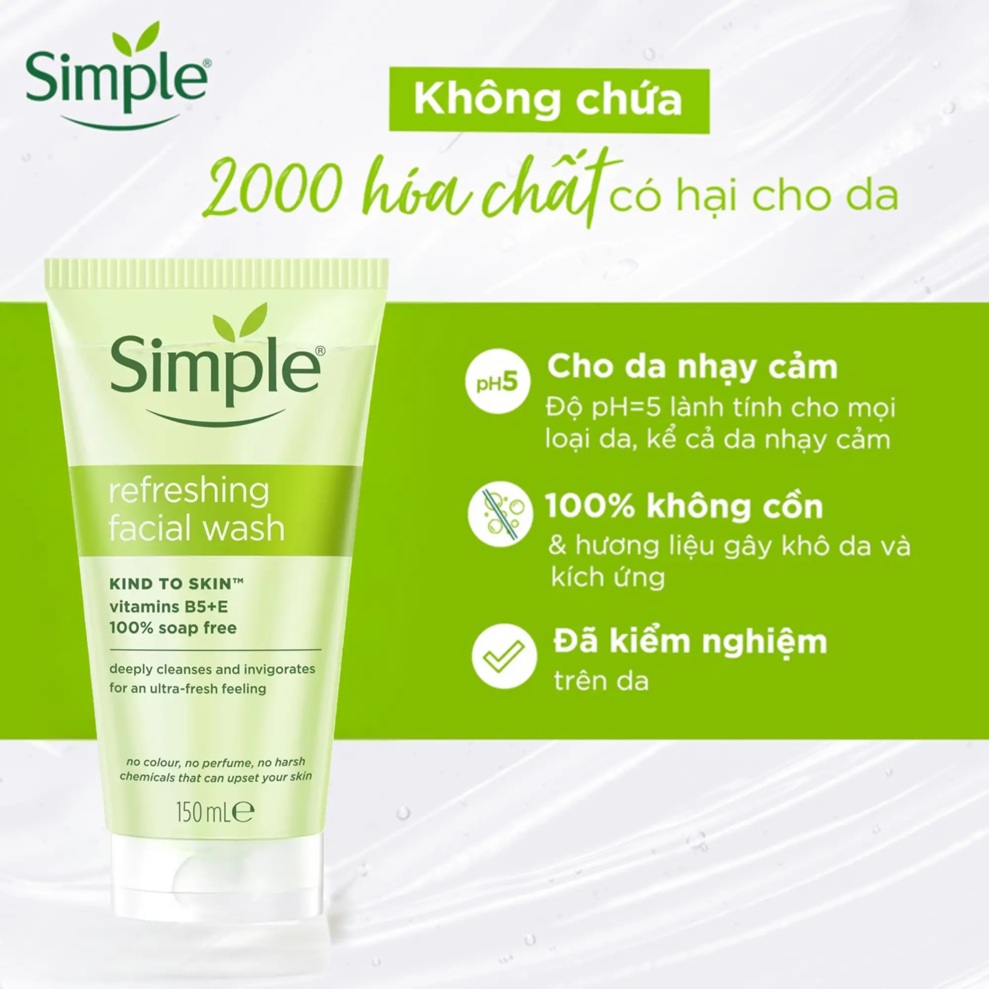 sữa rửa mặt da nhạy cảm