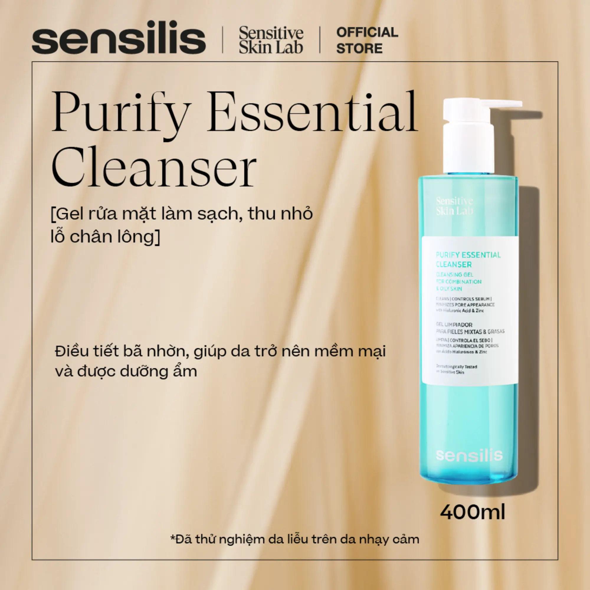 sữa rửa mặt sensilis