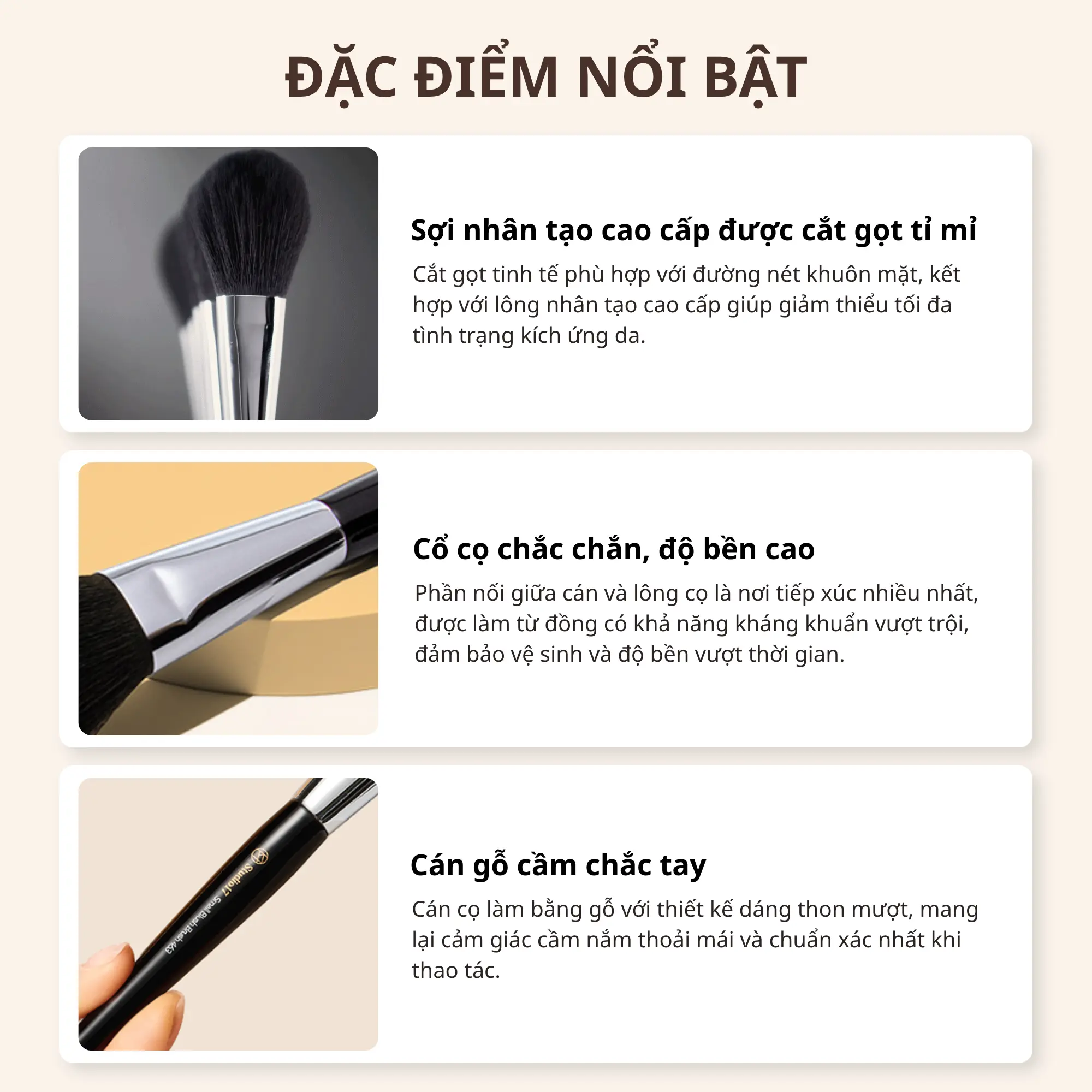 Studio17 bộ cọ mắt 5 cây