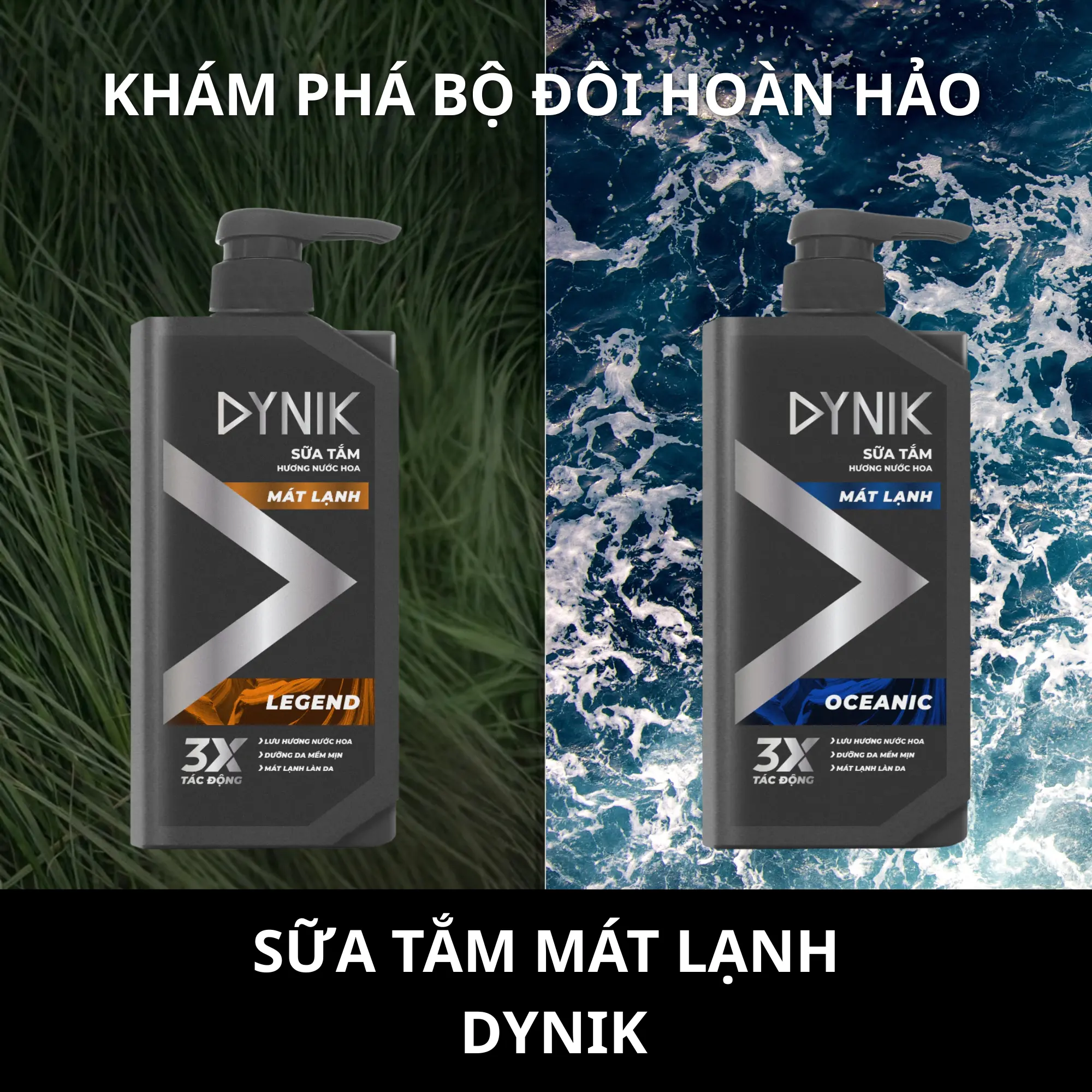 sữa tắm gội mát lạnh Dynik