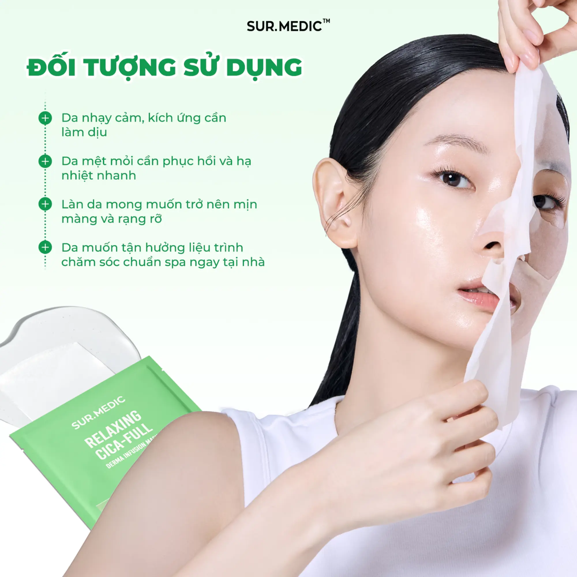 mặt nạ dịu da Sur.medic
