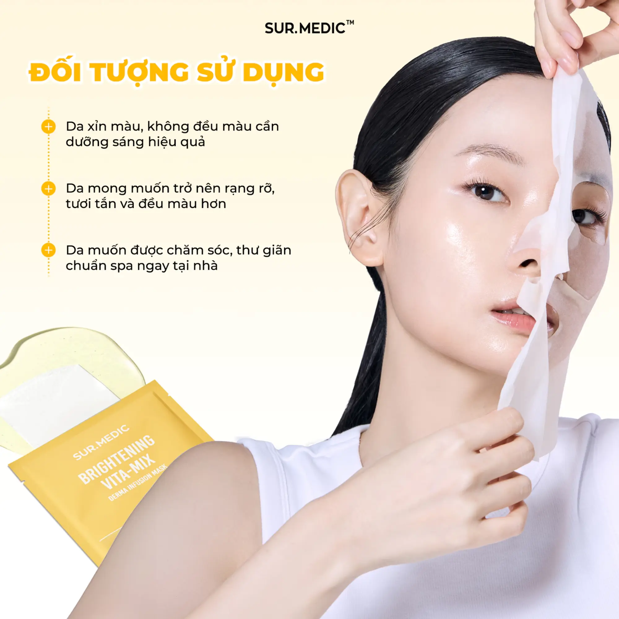 mặt nạ dưỡng sáng Sur.medic
