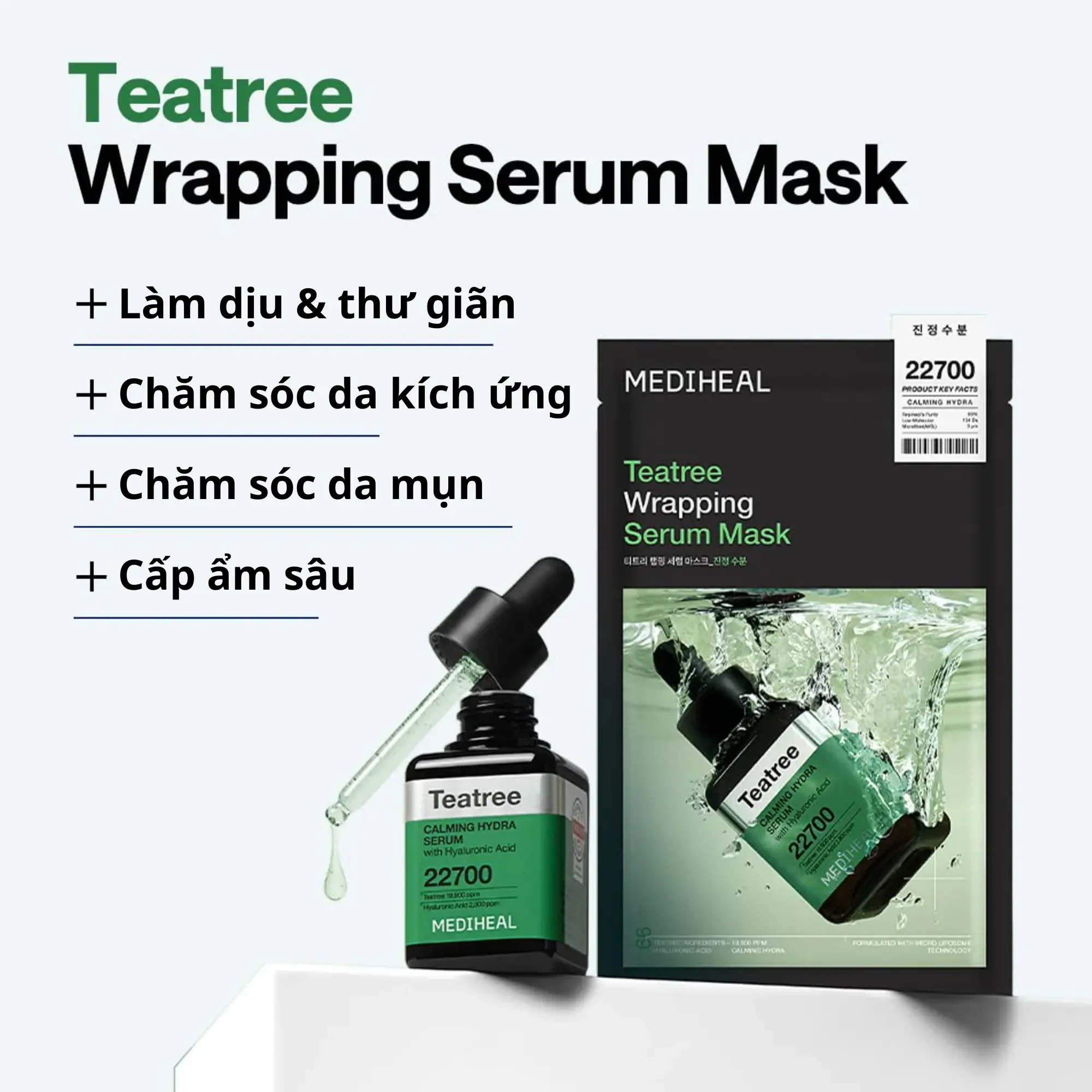 Mặt Nạ Mediheal Teatree Wrapping Serum Mask