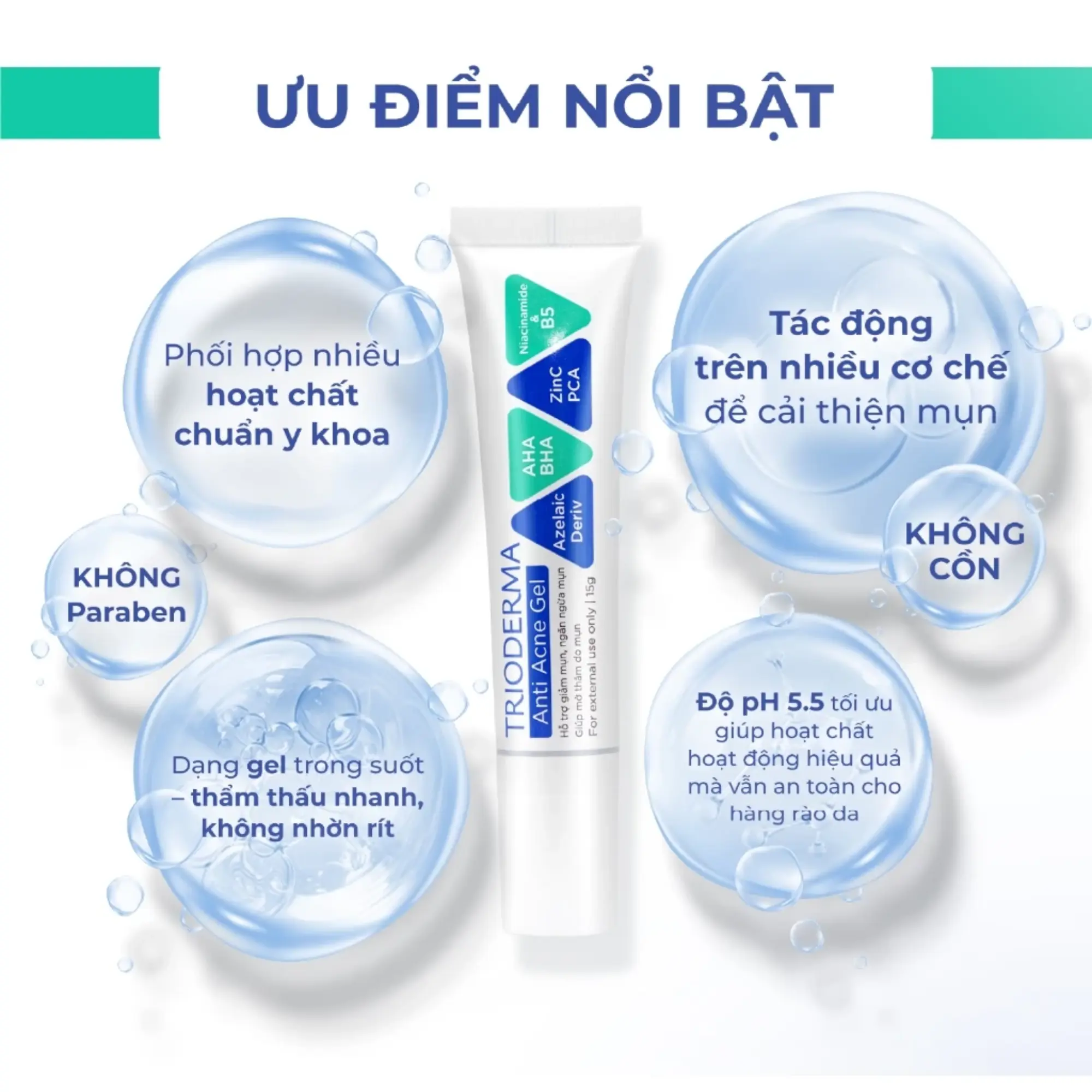 Trioderma chấm mụn thường