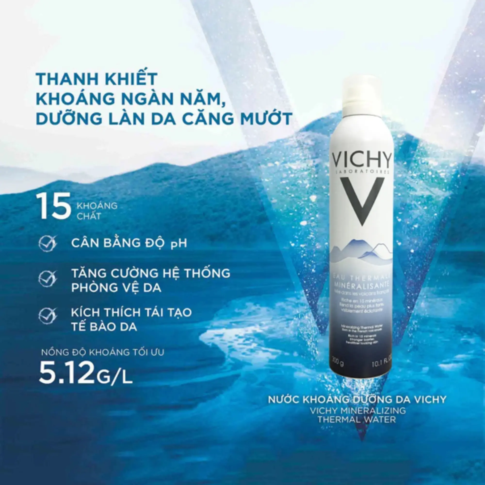 xịt khoáng vichy
