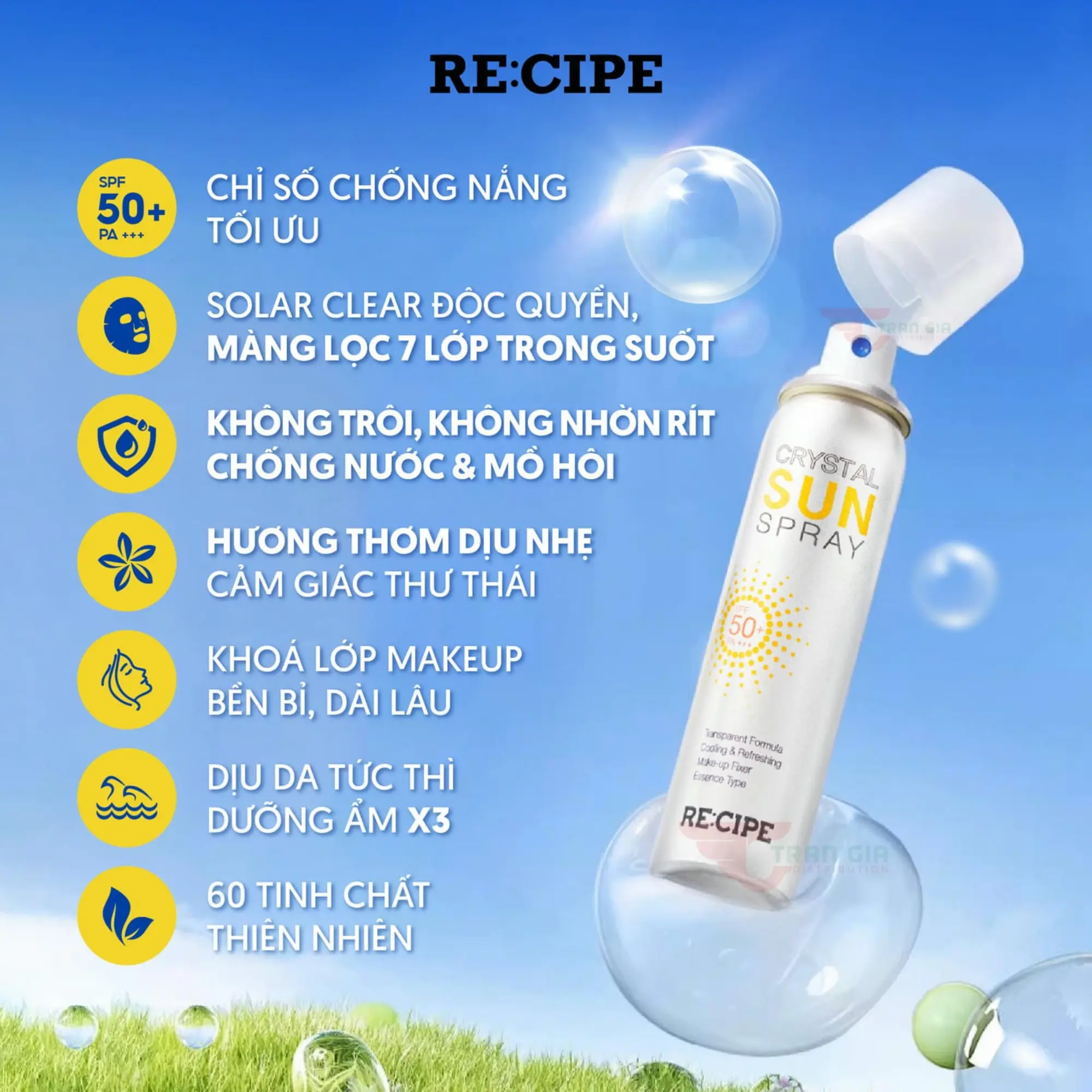 xịt chống nắng re:cipe