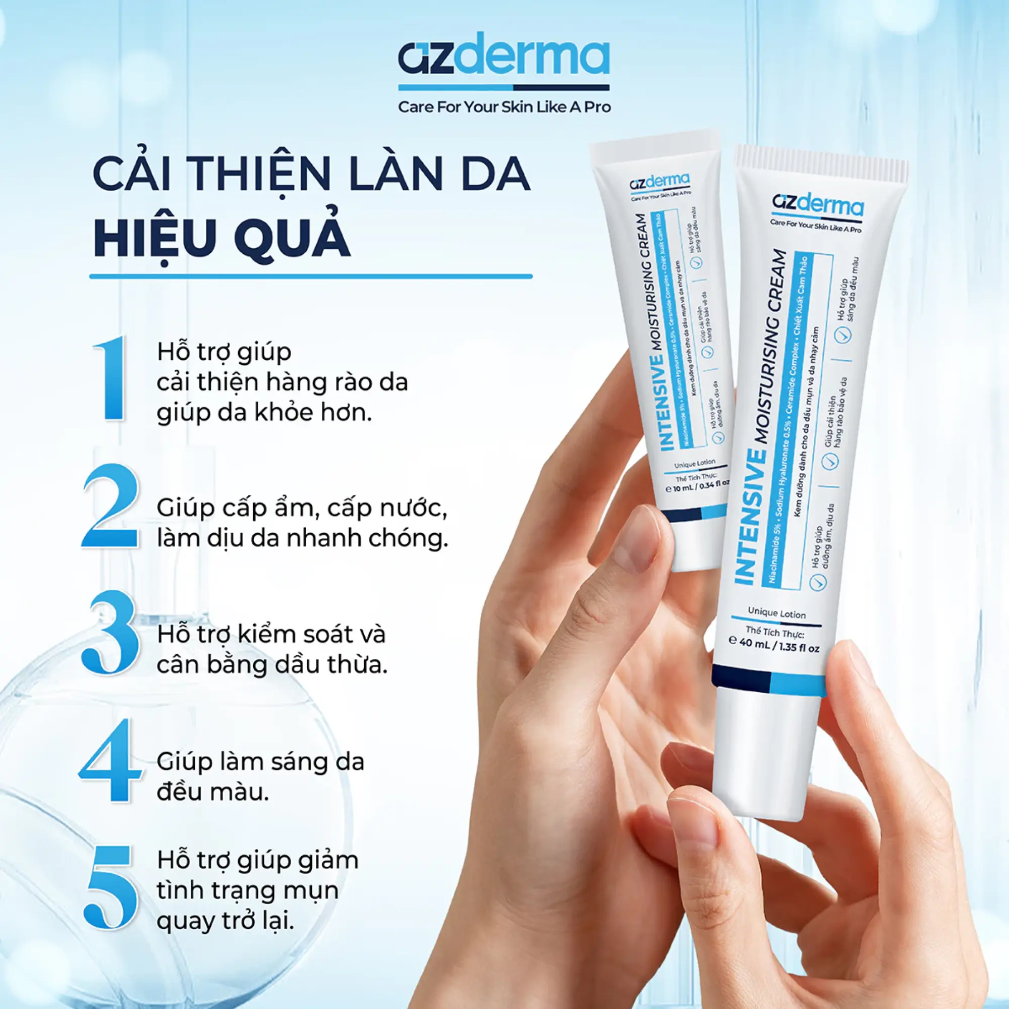 kem dưỡng azderma