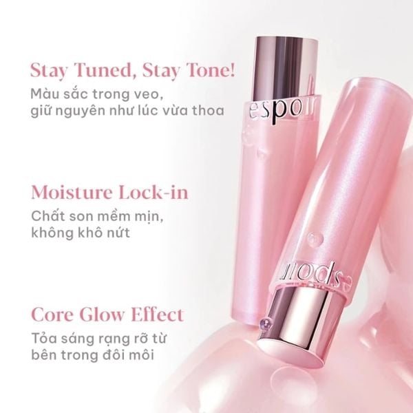 Son Dưỡng Có Màu Espoir Bare Glow Lip Balm