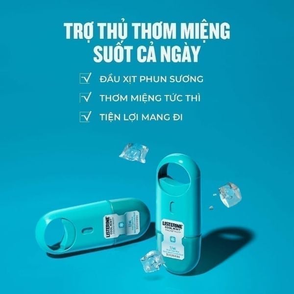 Xịt Thơm Miệng Listerine Cool Mint Pocketmist