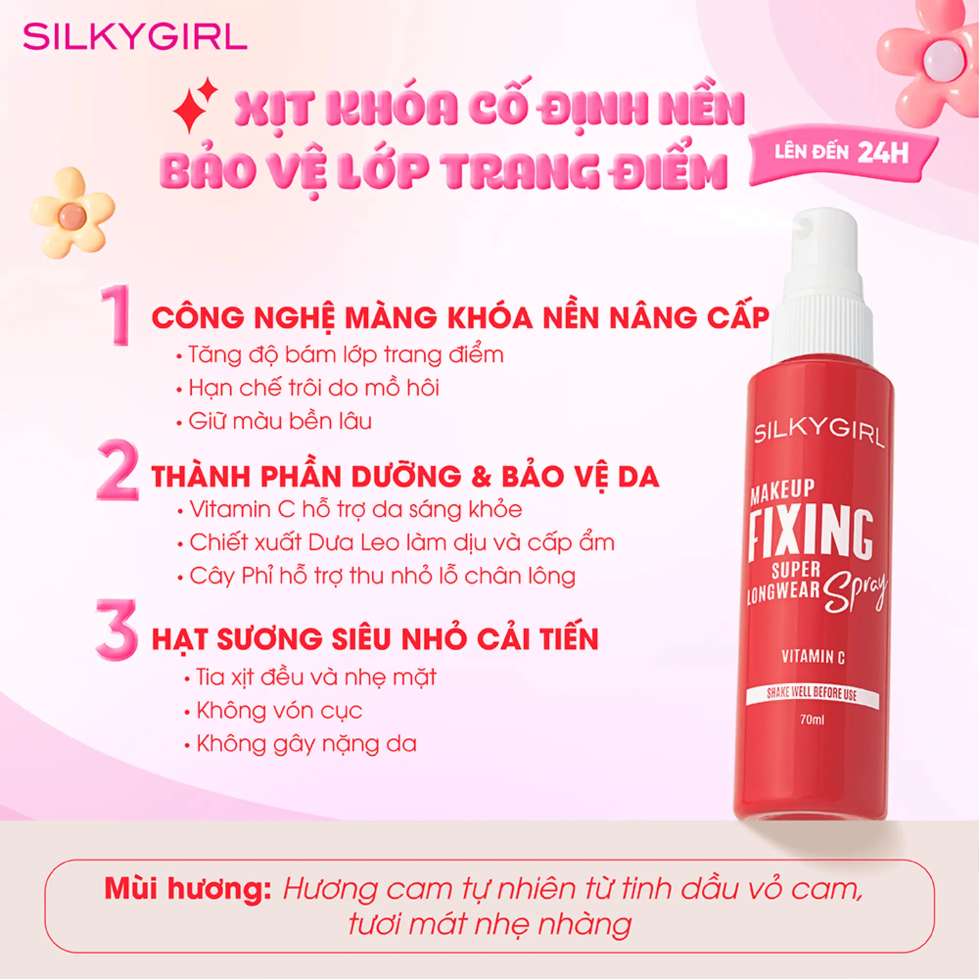 silkygirl kho&aacute; nền đỏ
