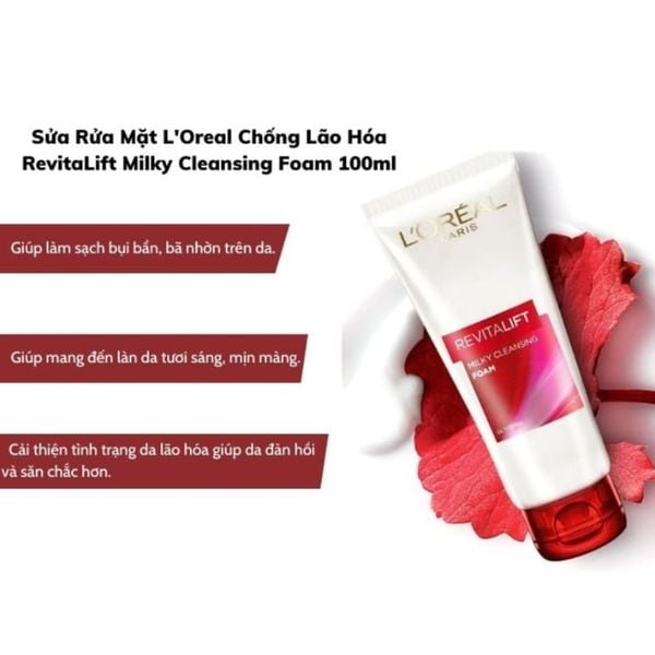 Sữa Rửa Mặt Làm Sạch & Săn Chắc Da L'Oreal Paris Revitalift
