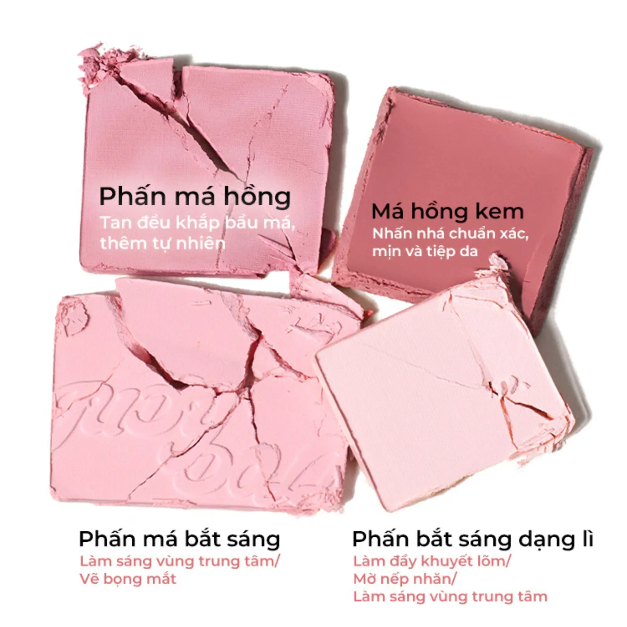 phấn má gồng 4 ô Judydoll