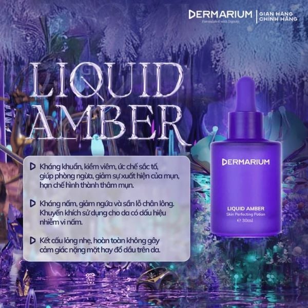 Tinh Chất Cho Da Dầu Mụn Dermarium Liquid Amber