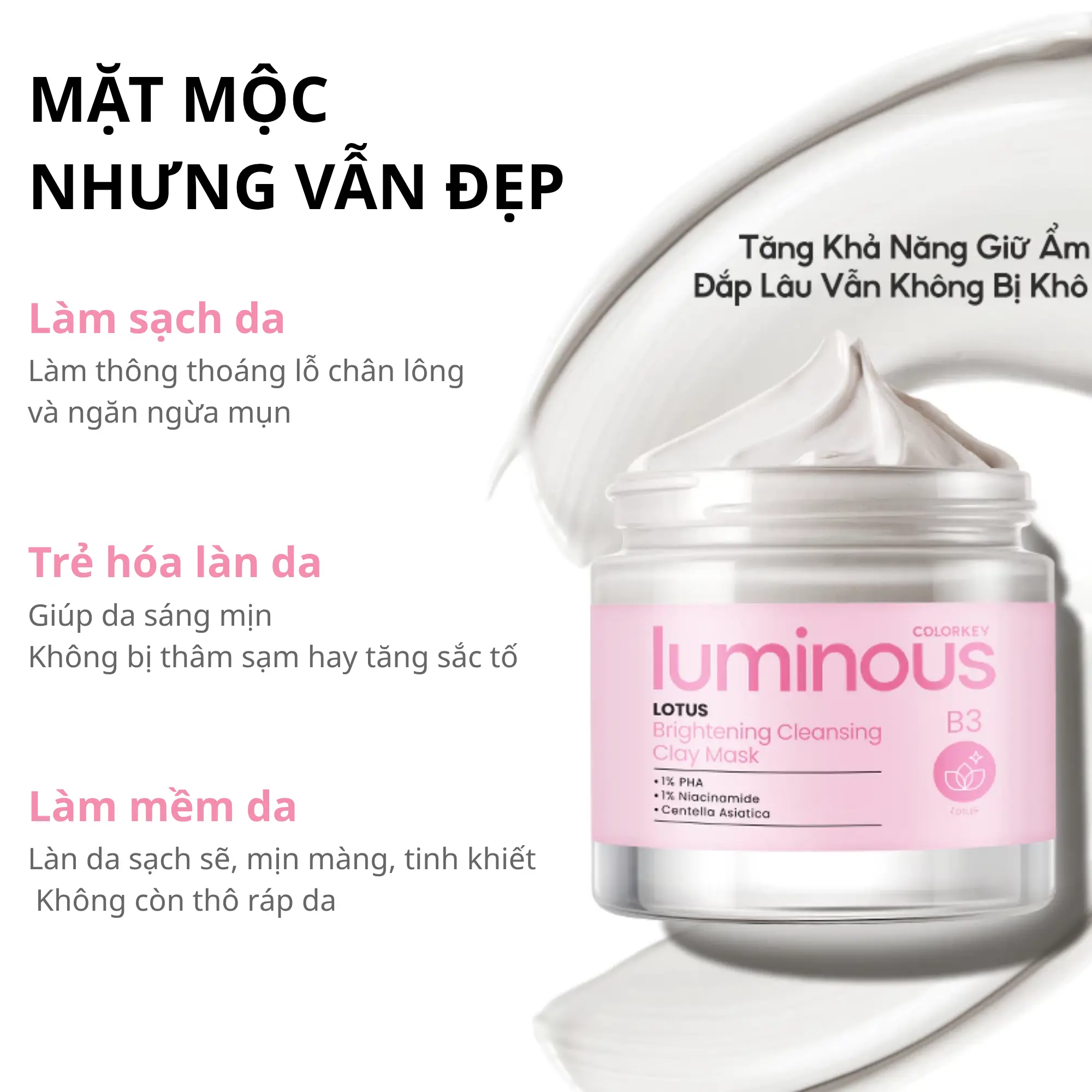 mặt nạ đất sét colorkey hoa sen