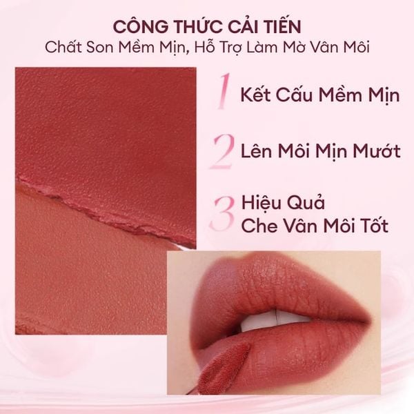 Son Bùn Colorkey Mousse Matte Lip Mud
