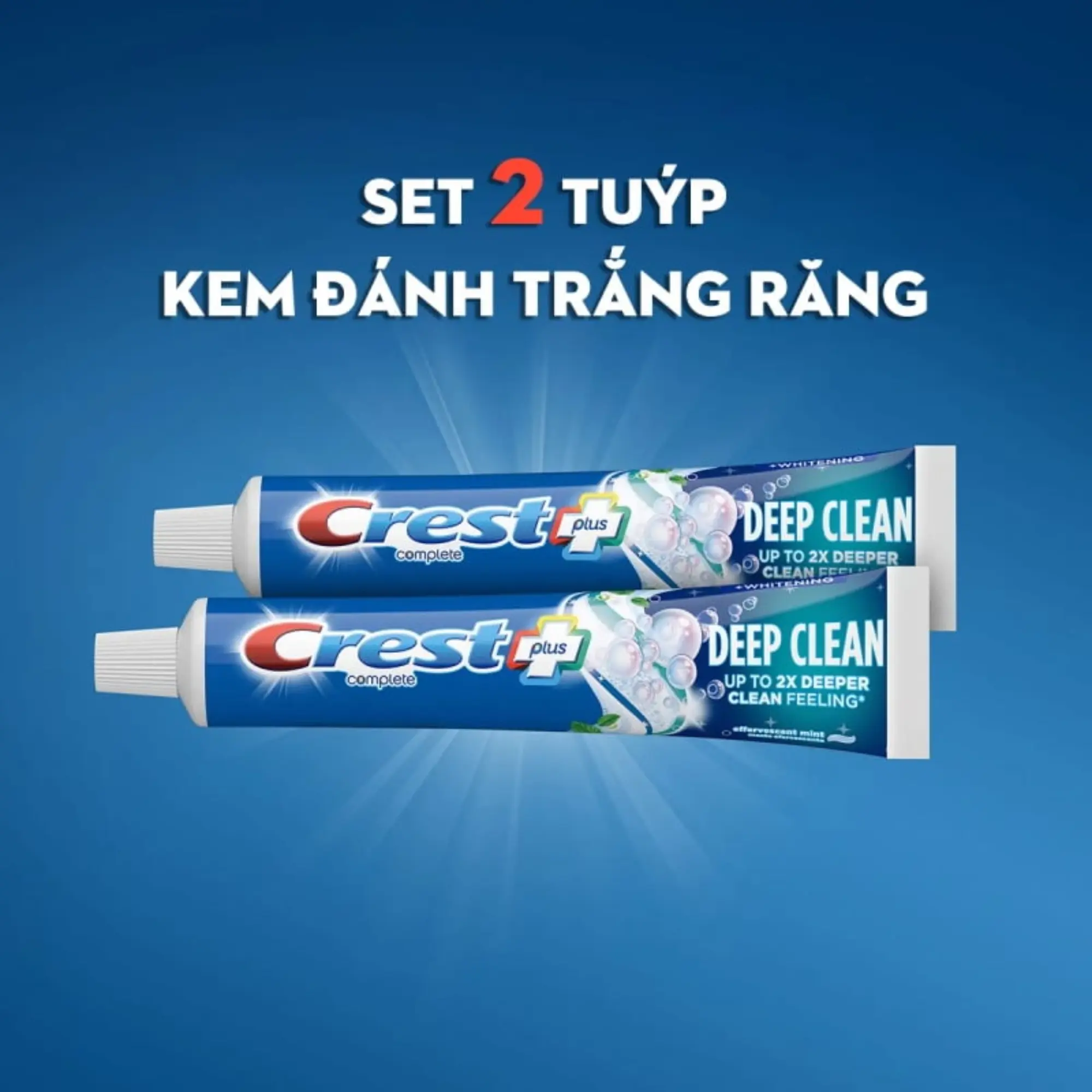 kem đánh răng crest deep clean