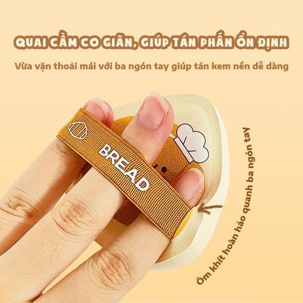 Set 2 Bông Phấn Cushion Glorie Bakery Collection Bread