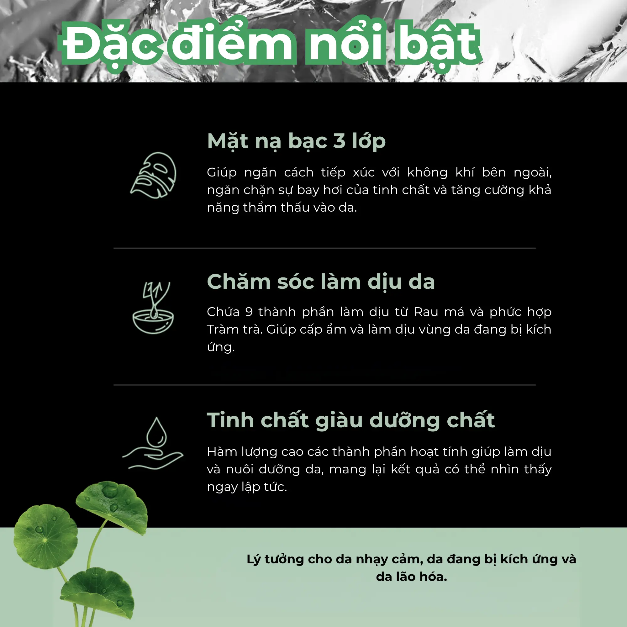 mặt nạ JM solution rau má