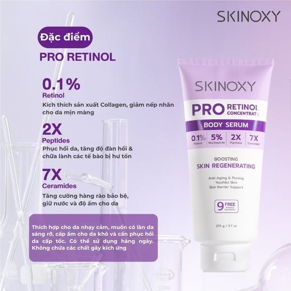 Tinh Chất Dưỡng Thể Skinoxy Pro Retinol Concentrate Body Serum