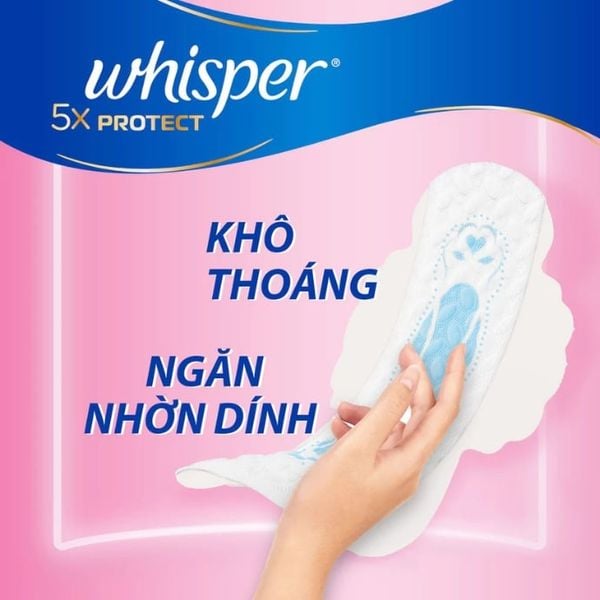 Băng Vệ Sinh Siêu Mỏng Whisper 5x Protect