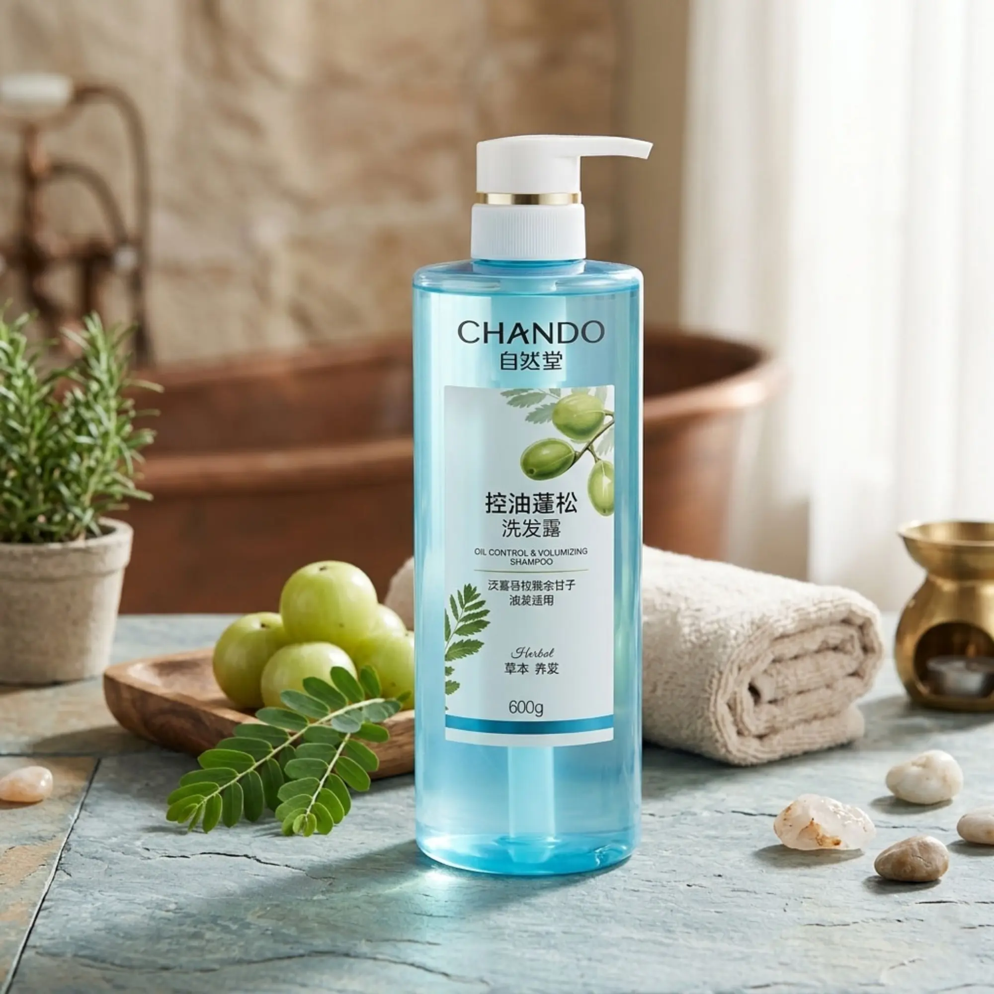 gầu gội kiềm dầu Chando