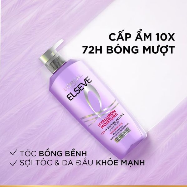 Dầu Gội L’Oréal Paris Elseve Hyaluron Moisture 72H Moisture Filling Shampoo