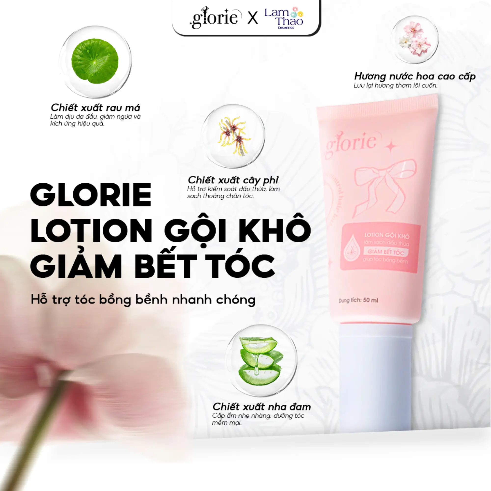 dầu gội khô Glorie