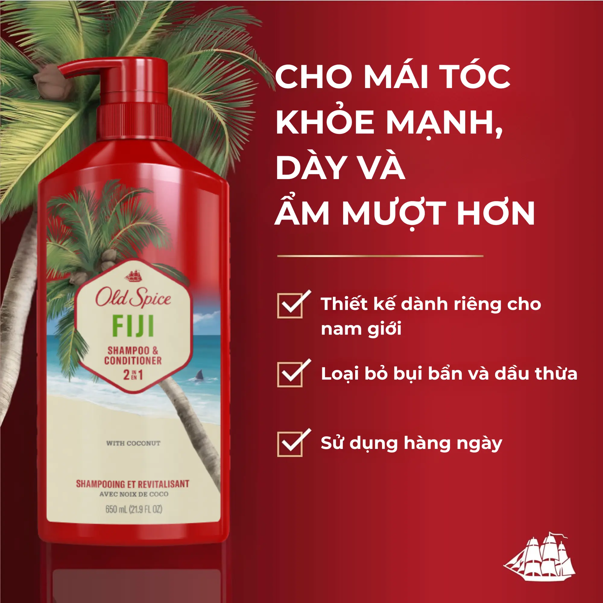 dầu gội xả Old Spice Fiji
