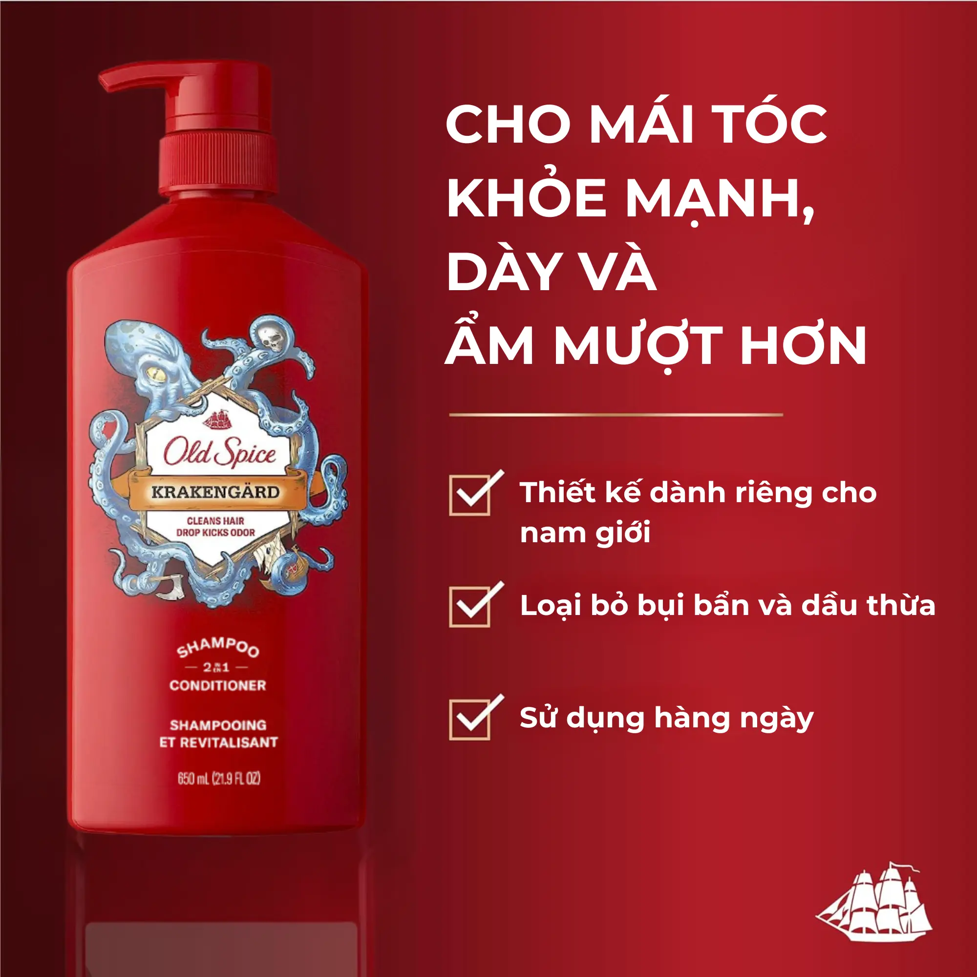 Gội Xả 2In1 Old Spice Krakengard