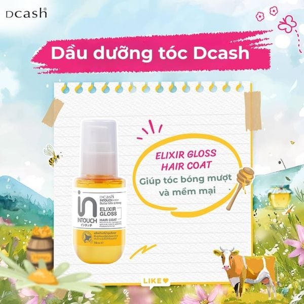 Dầu Dưỡng Tóc Dcash Intouch Butter Milk And Honey Elixir Gloss Hair Coat