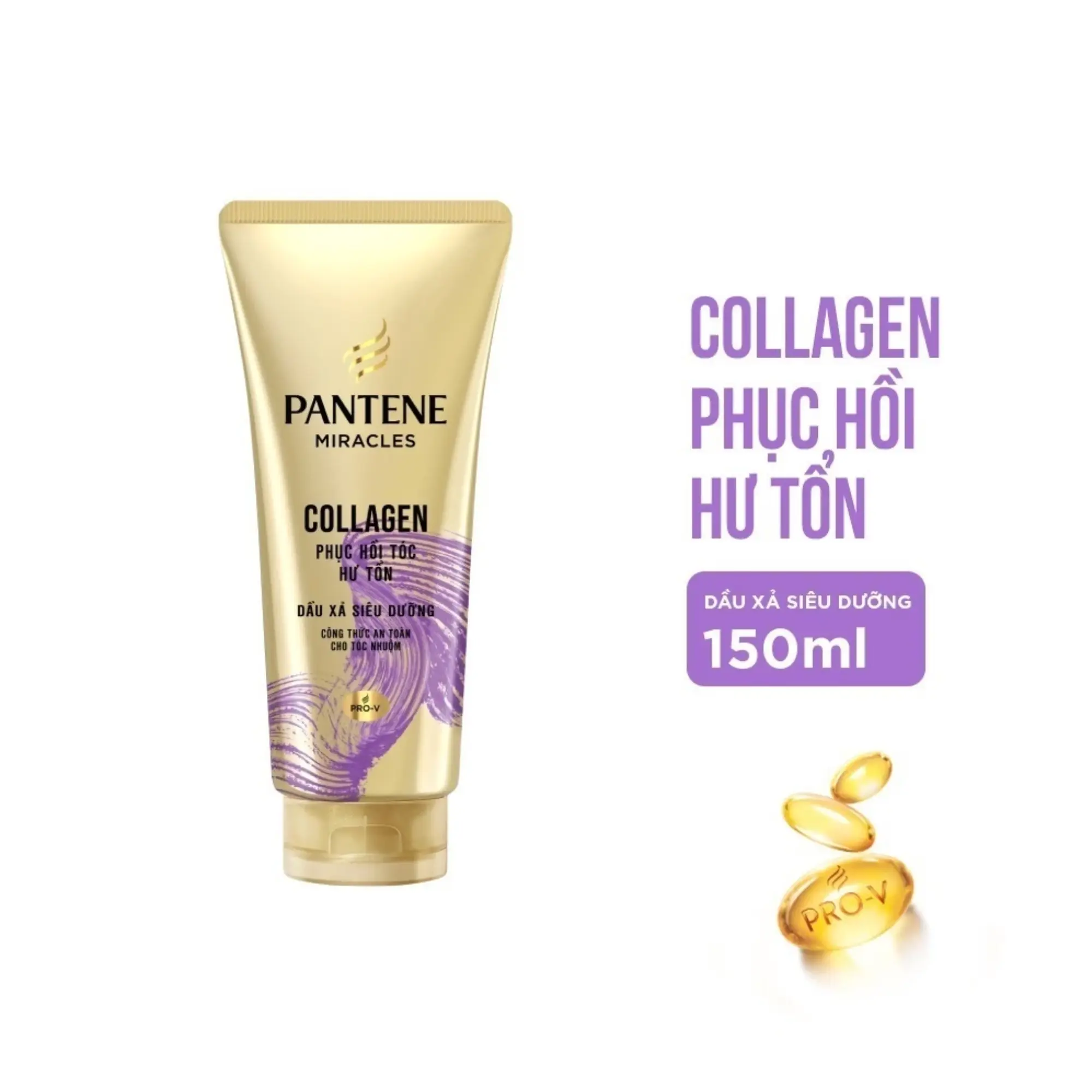 Dầu Xả Pantene 3 Minute Miracle Collagen