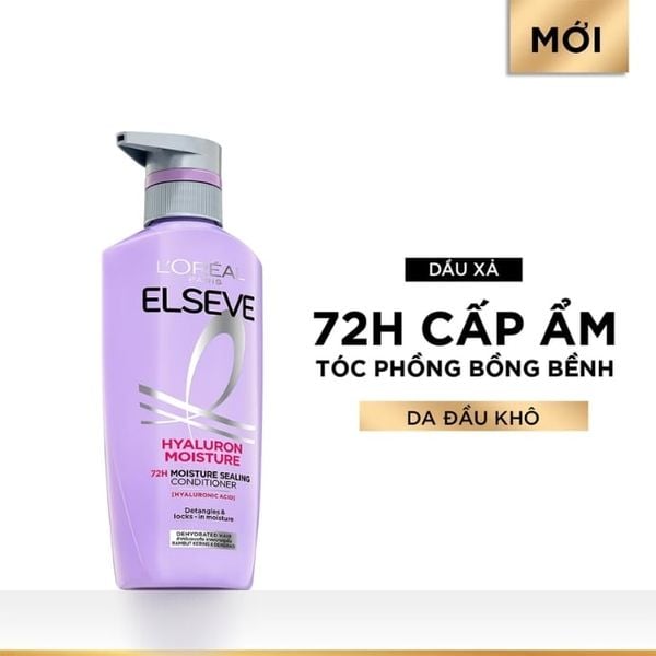 Dầu Xả Dành Cho Da Đầu Khô L’Oréal Paris Elseve Hyaluron Moisture 72H Moisture Sealing Conditioner