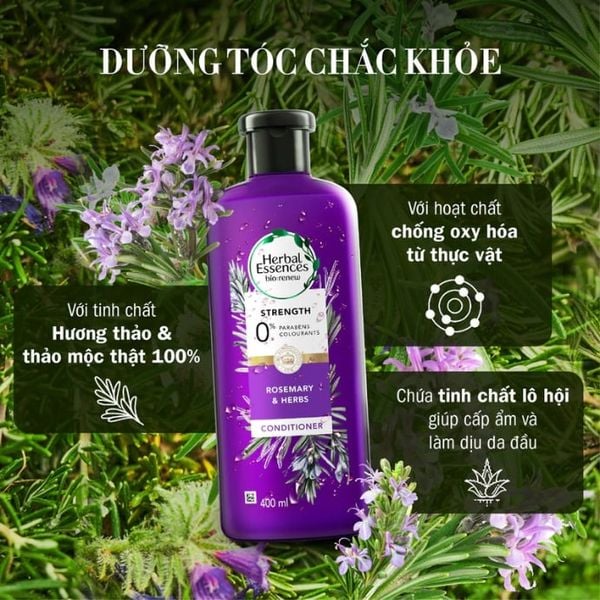 Dầu Xả Hương Thảo Và Thảo Mộc Herbal Essences Rosemary & Herbs Conditioner