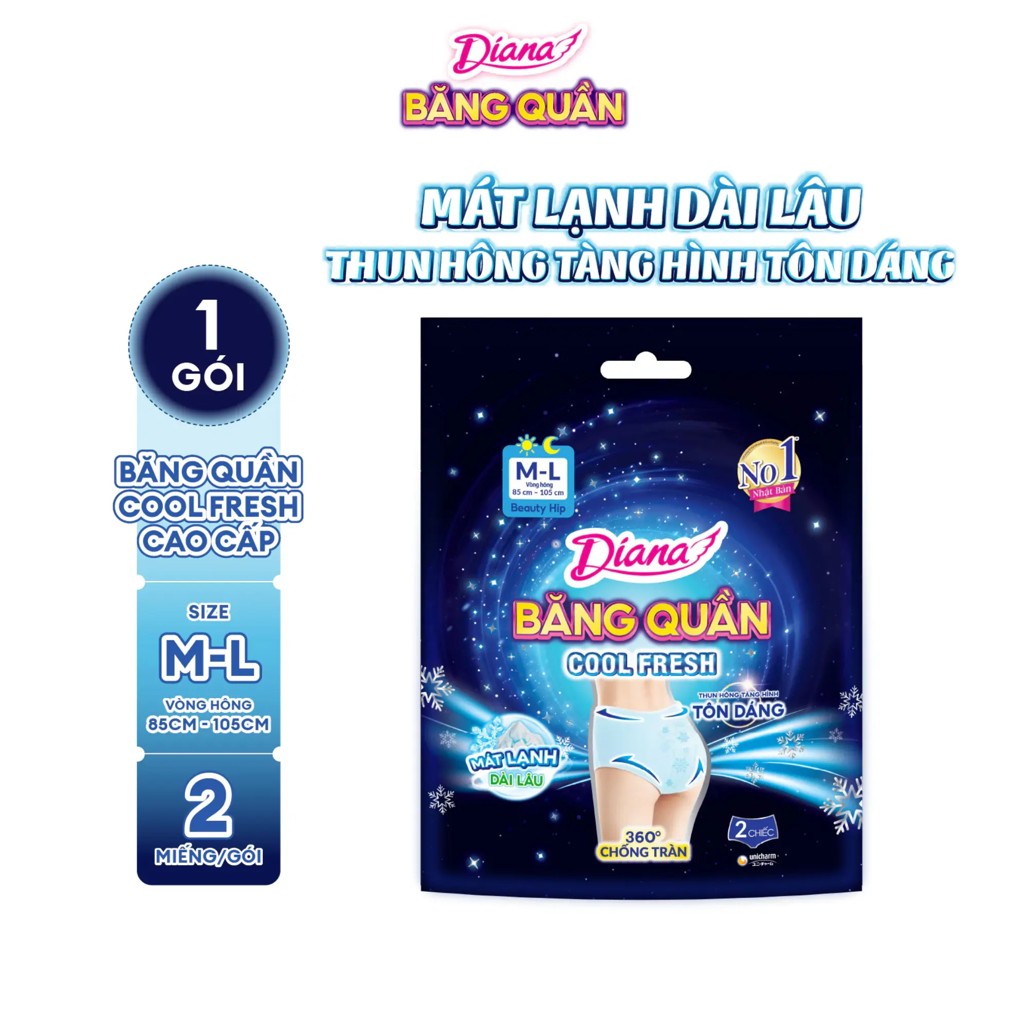diana băng quần cool fresh 2m