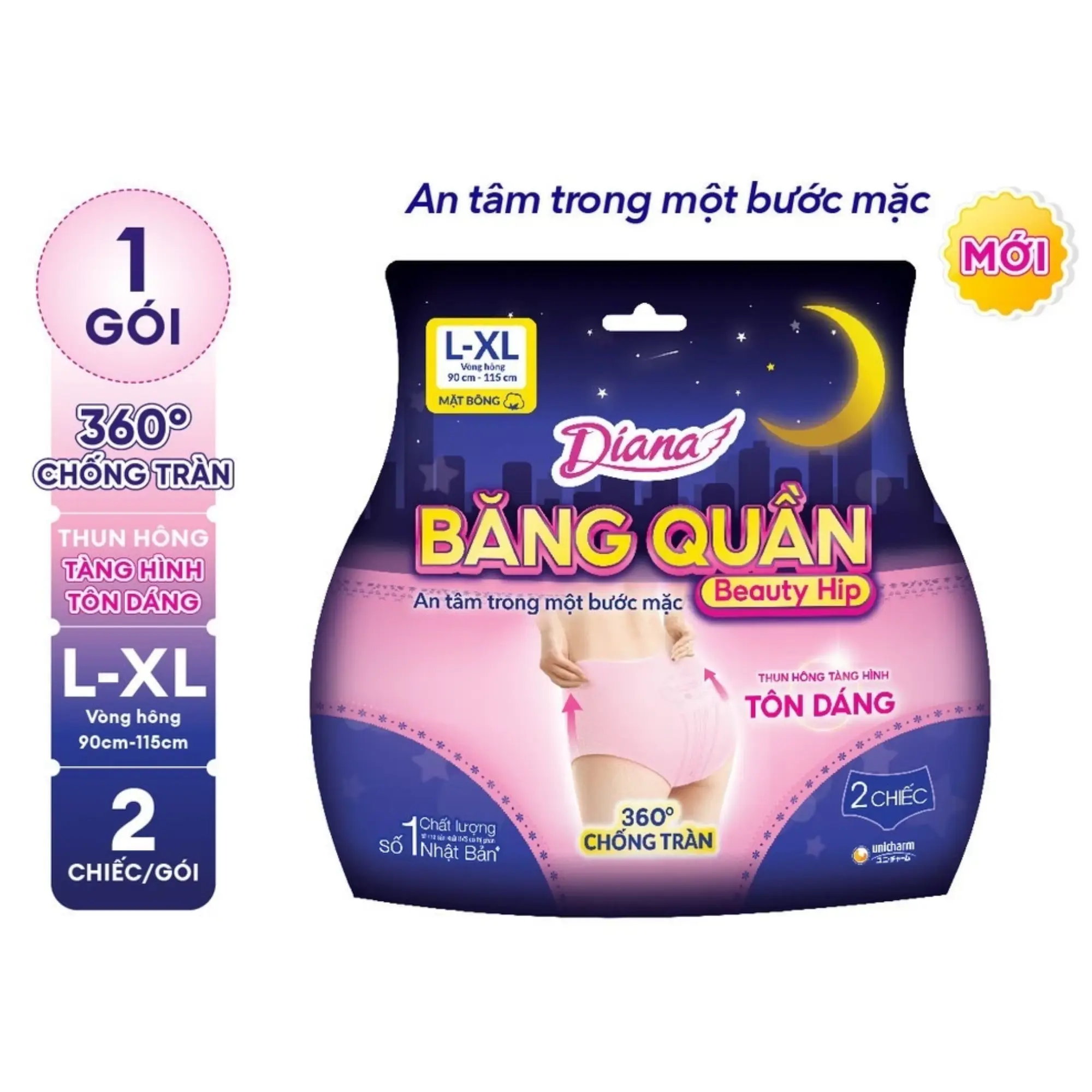 diana băng quần beauty hip 2m