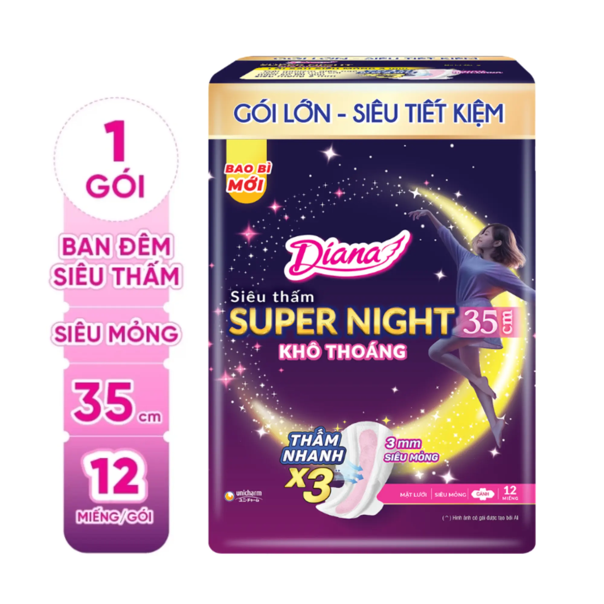 băng vệ sinh ban đêm diana
