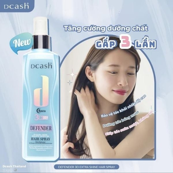 Xịt Dưỡng Tóc Dcash Defender 3D Extra Shine Keratin Moisture Hair Spray