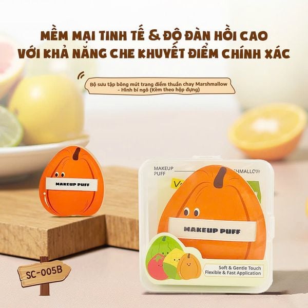 Bông Mút Tán Nền Glorie Veggie Collection