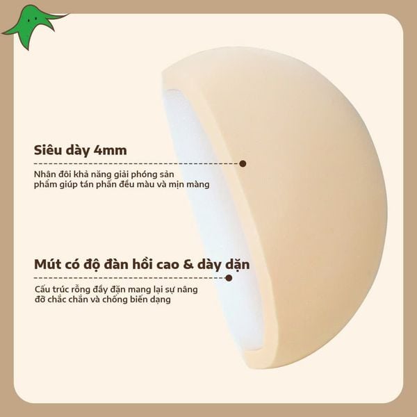 Bông Mút Tán Nền Glorie Veggie Collection Marshmallow