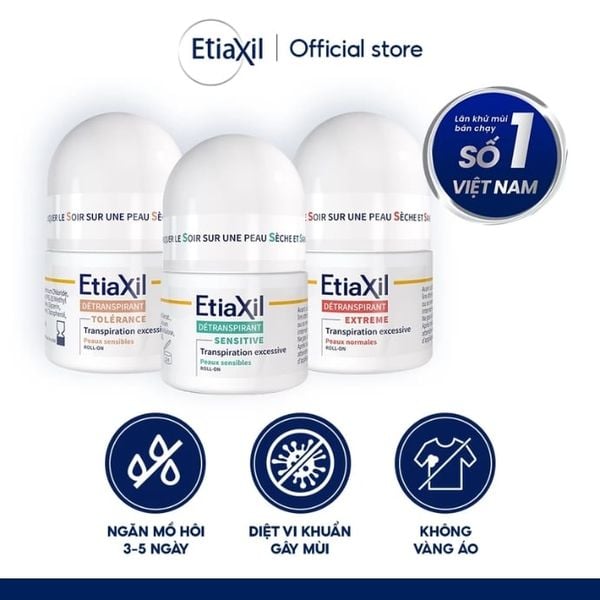 Lăn Khử Mùi Etiaxil Detranspirant Roll-On