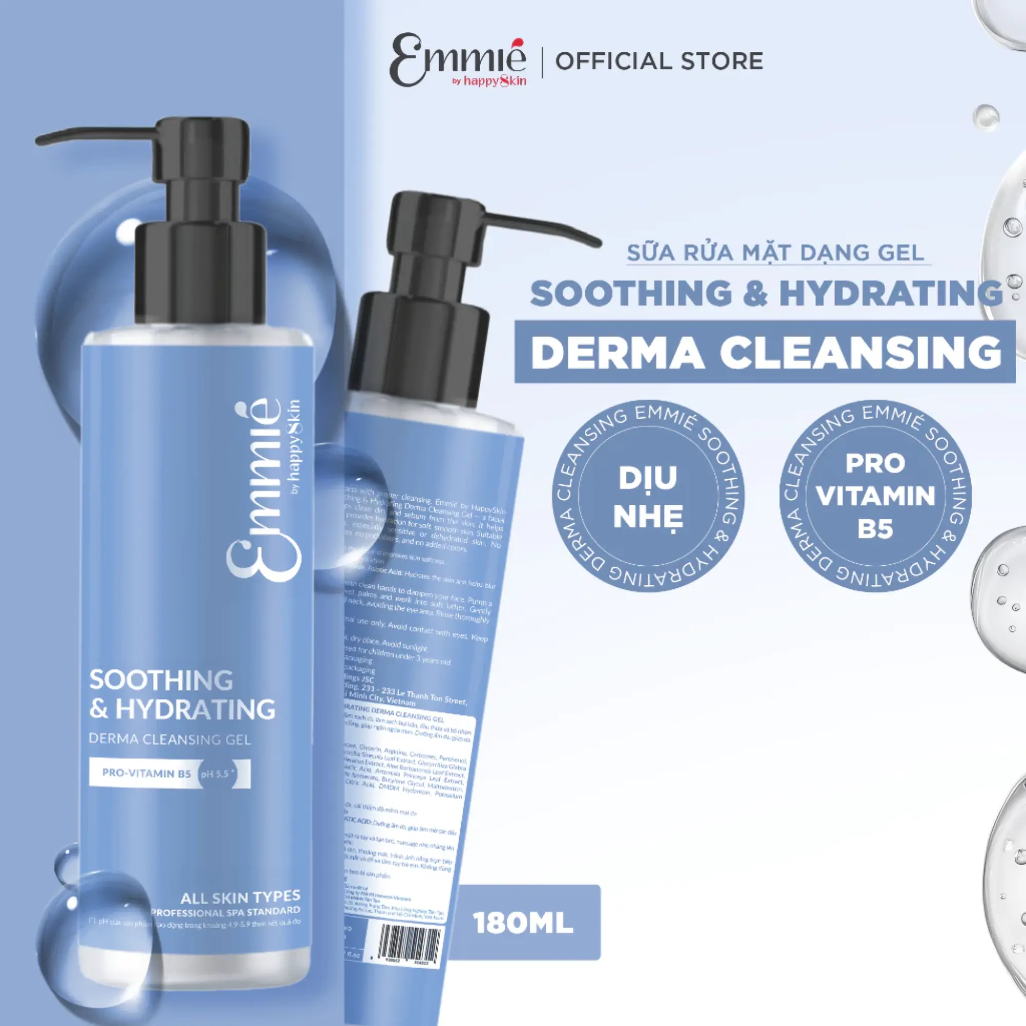 gel rửa mặt ban ngày Emmie