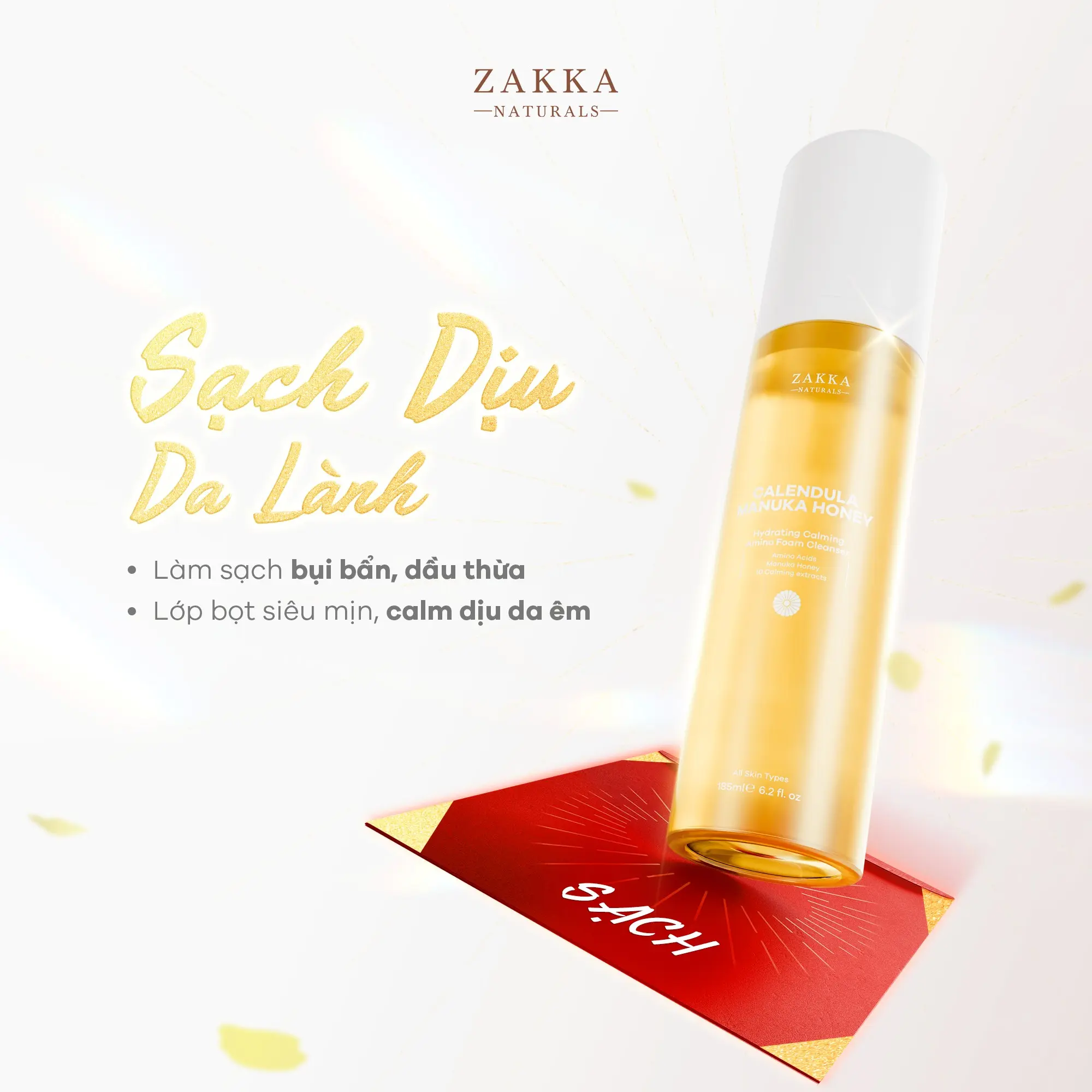 gel rửa mặt hoa cúc zakka