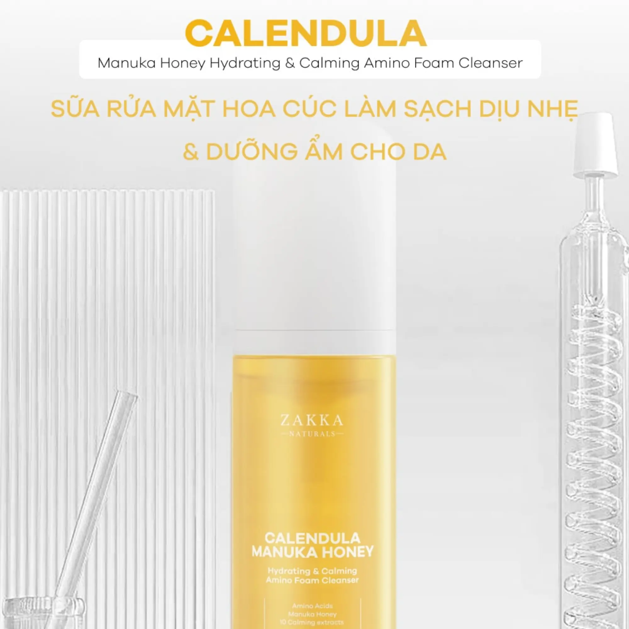 gel rửa mặt hoa cúc zakka