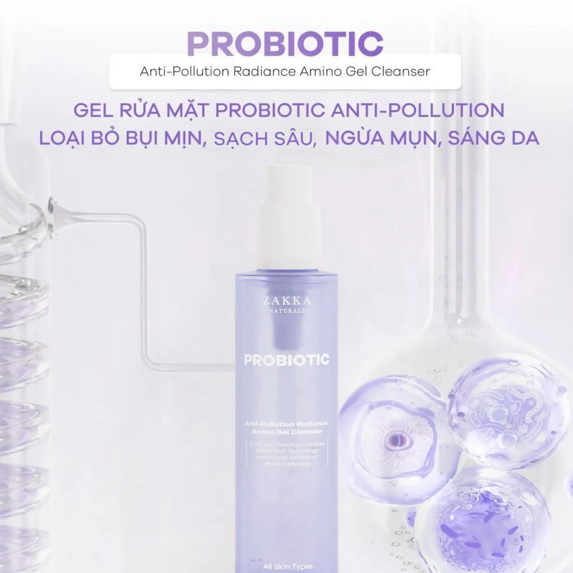 gel rửa mặt Zakka