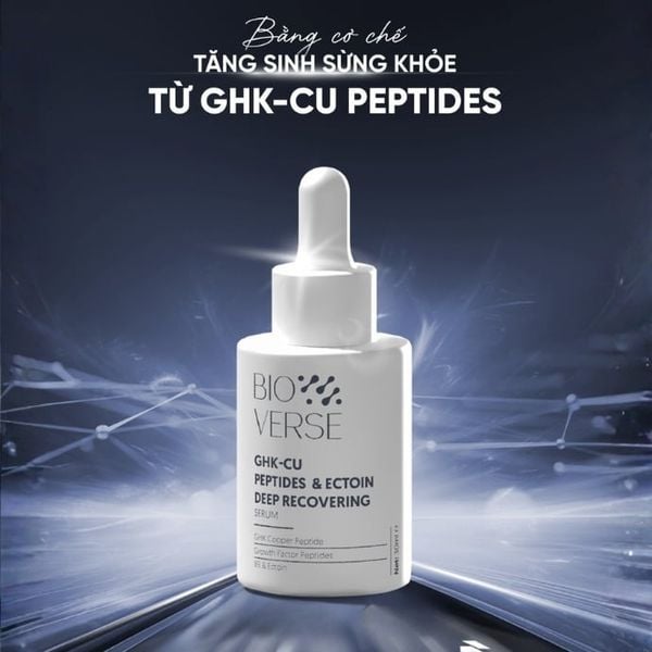 Tinh Chất Tăng Sừng Khỏe Và Phục Hồi Tổn Thương Bioverse GHK-Cu Peptides & Ectoin Deep Recovering Serum