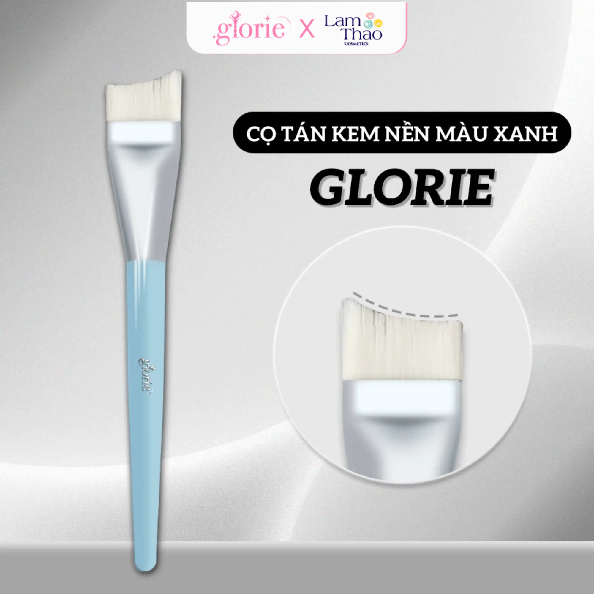 cọ tán nền xanh Glorie