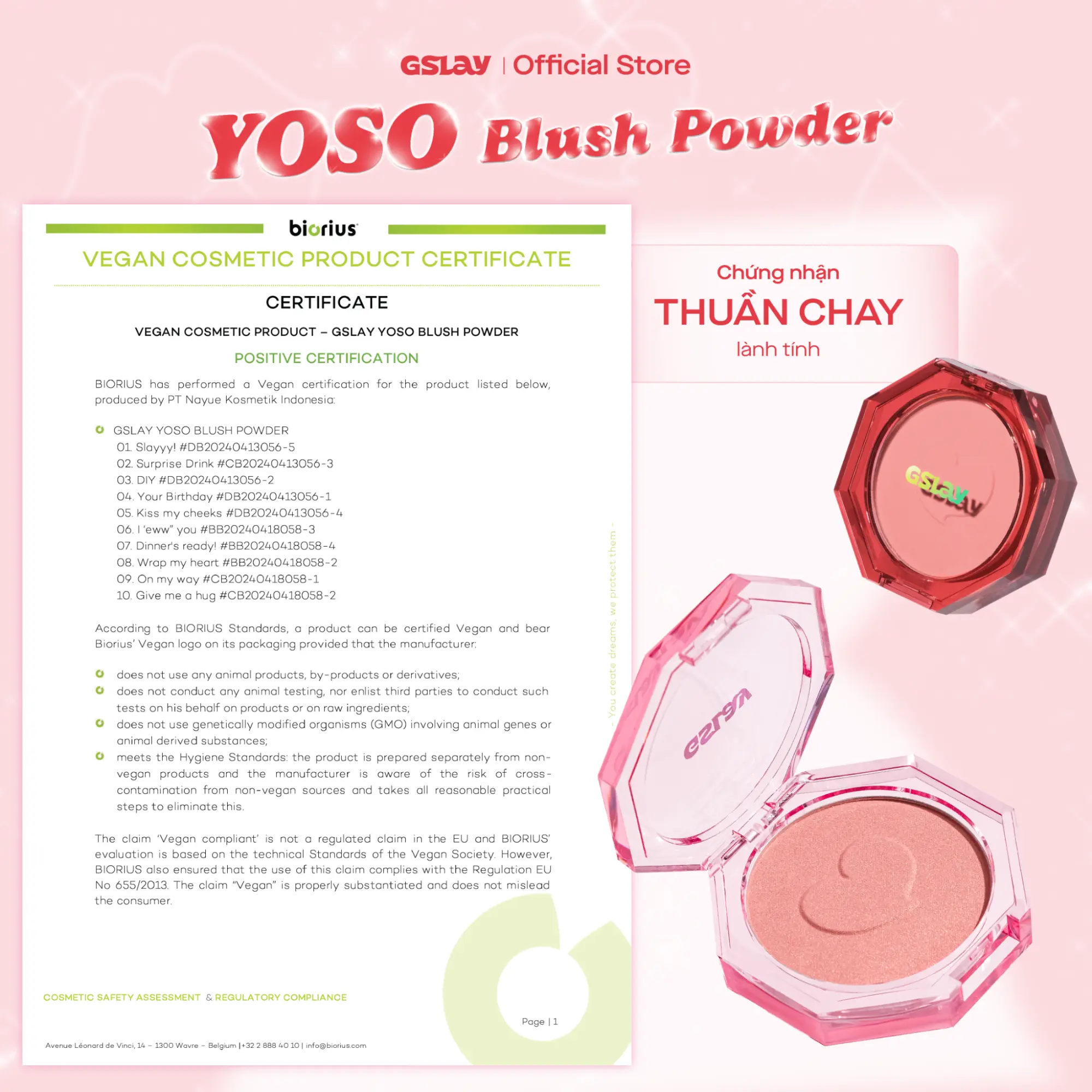 má hồng thuần chay gslay