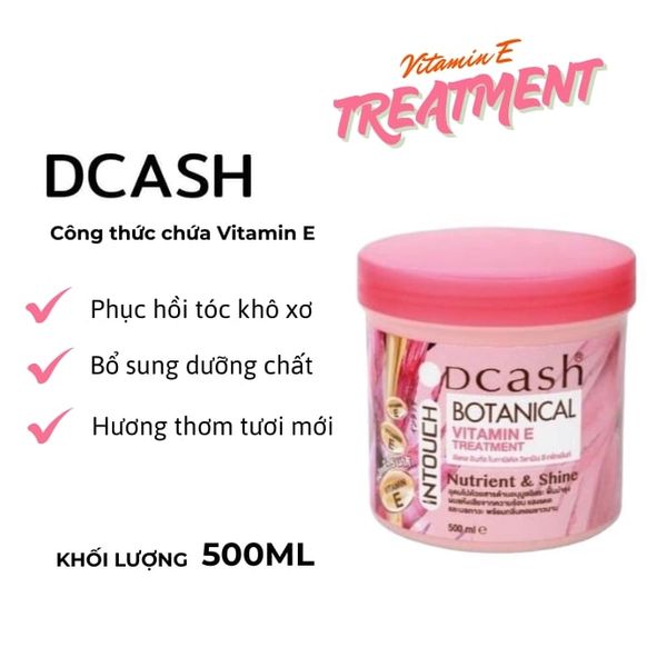Kem Ủ Tóc Hấp Dầu Dcash Intouch Botanical Vitamin E Treatment
