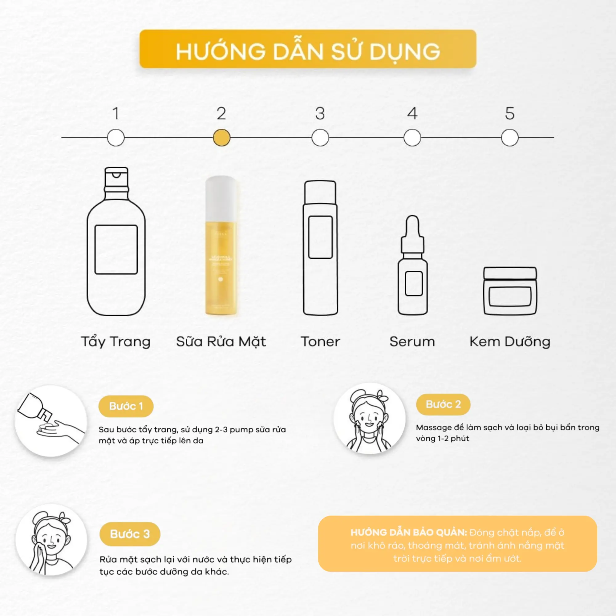 gel rửa mặt hoa cúc zakka